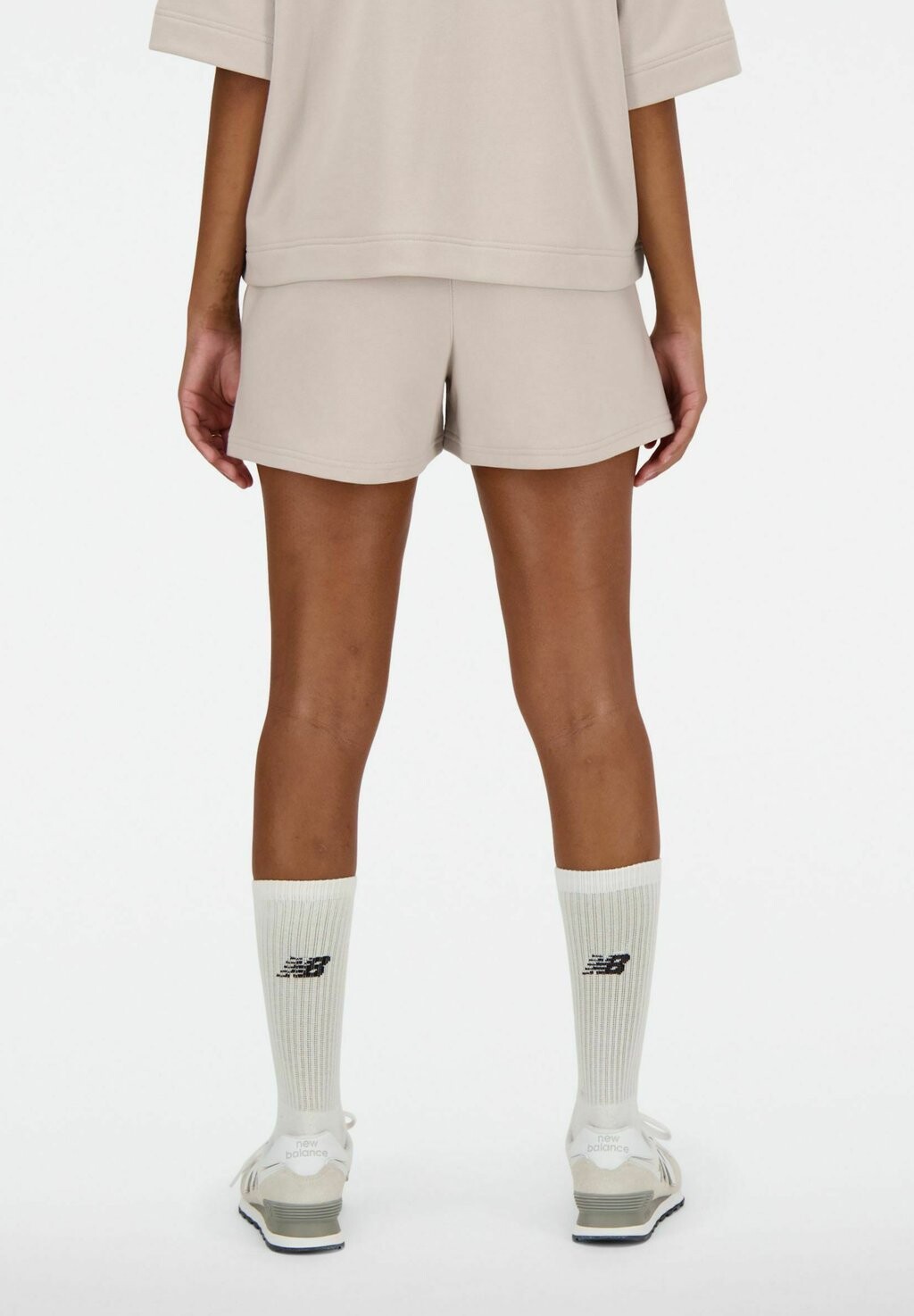 

короткие спортивные штаны Linear Heritage French Terry New Balance, бежевый