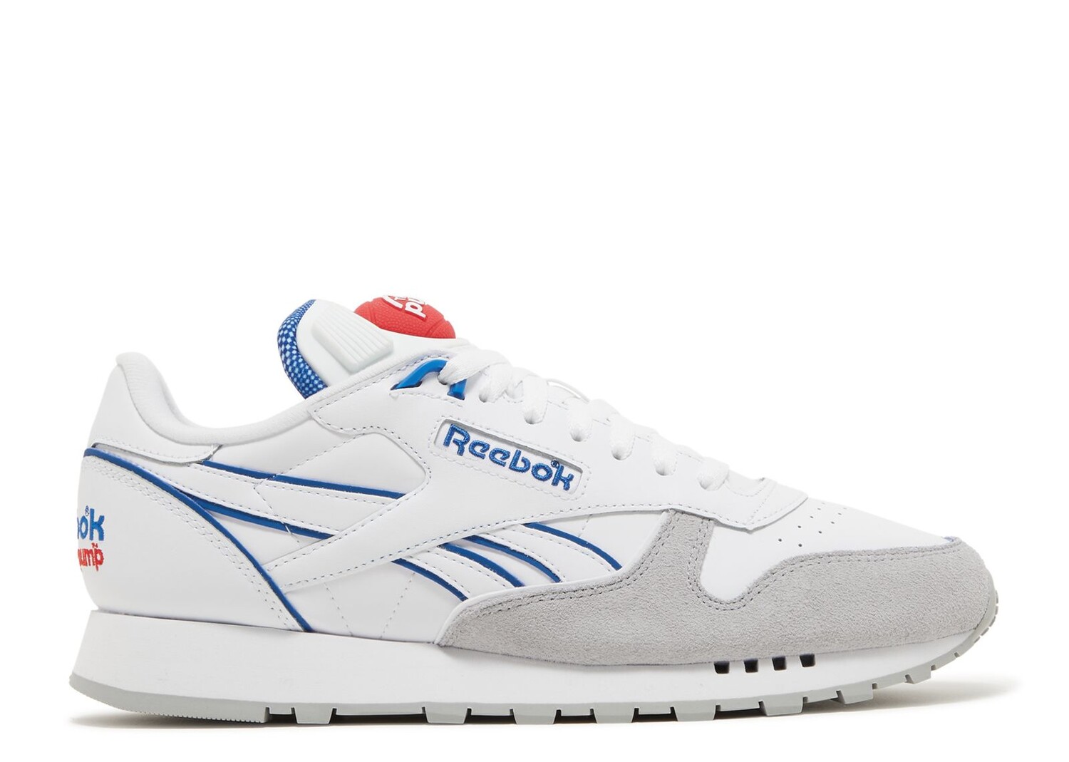 

Кроссовки Reebok Classic Leather Pump 'Vector Blue', белый, Белый;серый