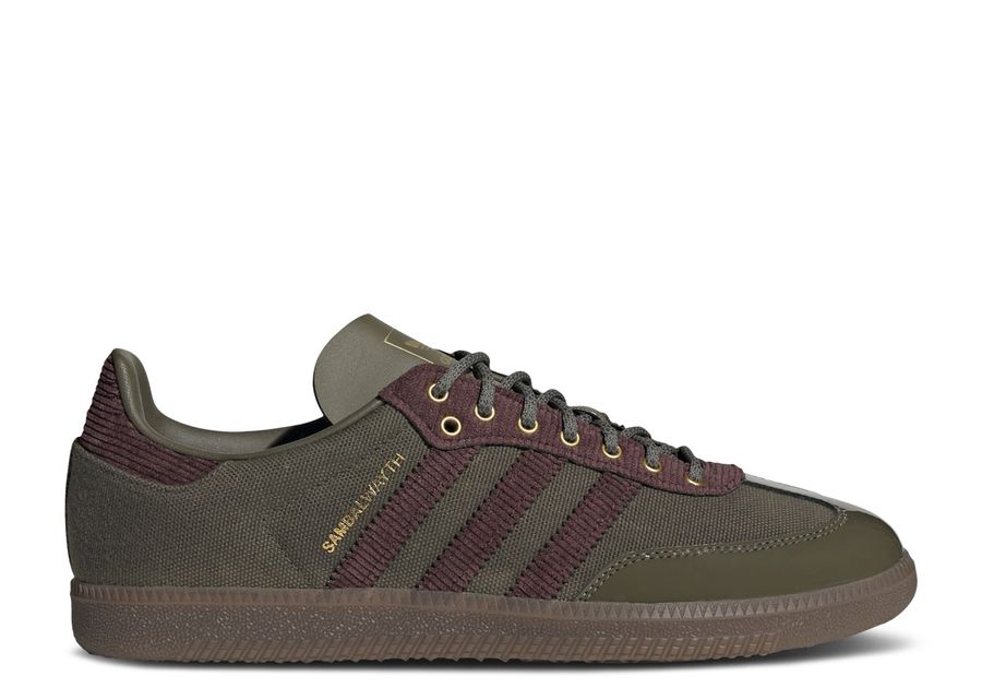 

Кроссовки adidas ALWAYTH X Samba, цвет Olive Strata