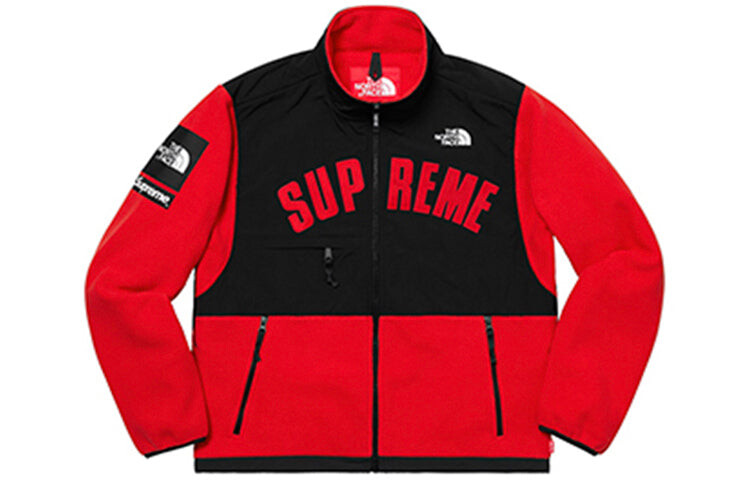 

Куртка Supreme x The North Face с принтом, красный
