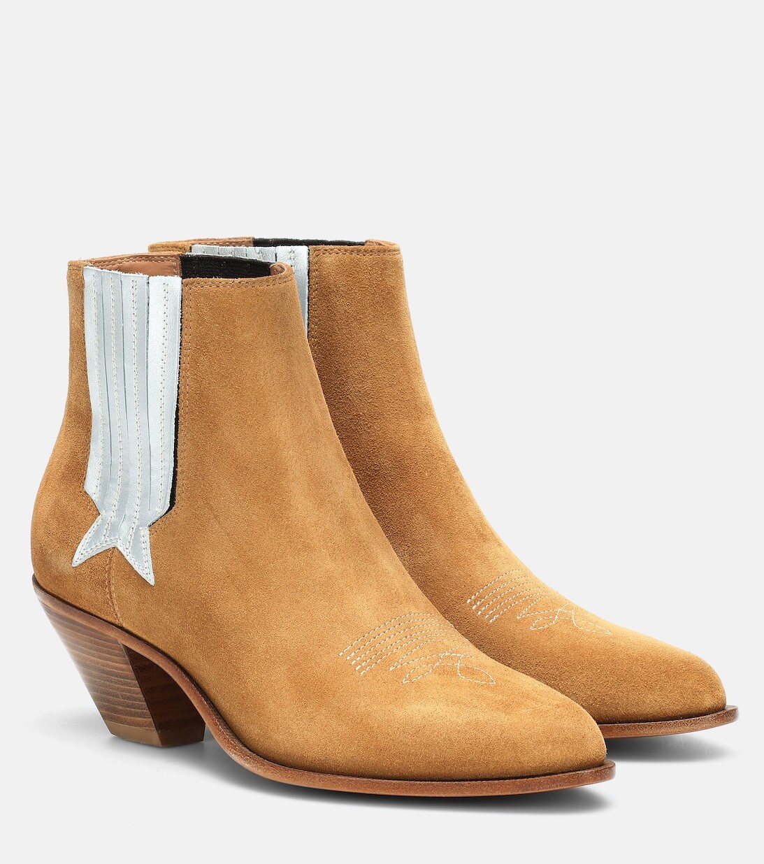 

Замшевые ковбойские сапоги Sunset Golden Goose, коричневый