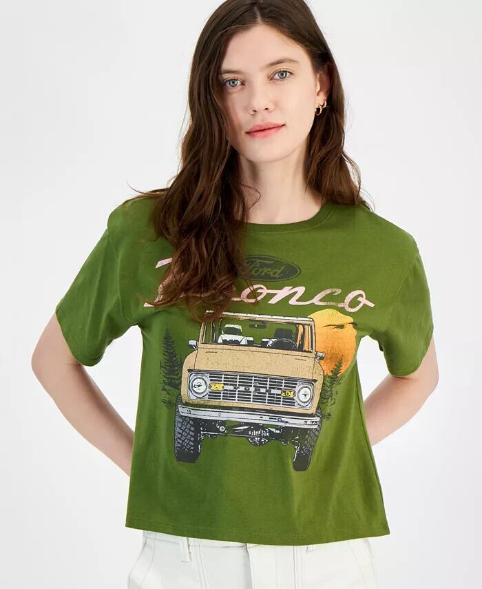 

Футболка с рисунком Ford Bronco для юниоров Love Tribe, зеленый
