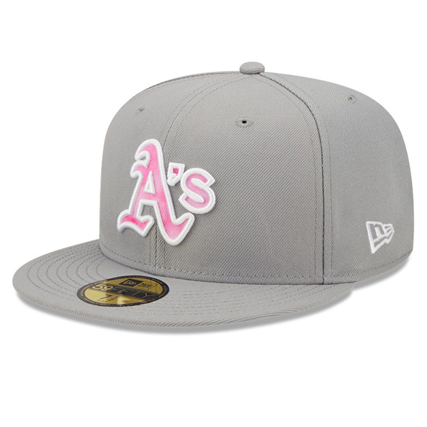 

Мужская серая кепка New Era Oakland Athletics 2022 Mother's Day On Field 59FIFTY