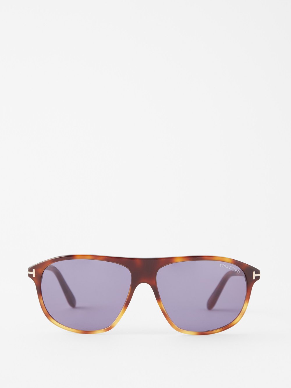 Солнцезащитные очки prescott в d-образной оправе из ацетата Tom Ford, коричневый