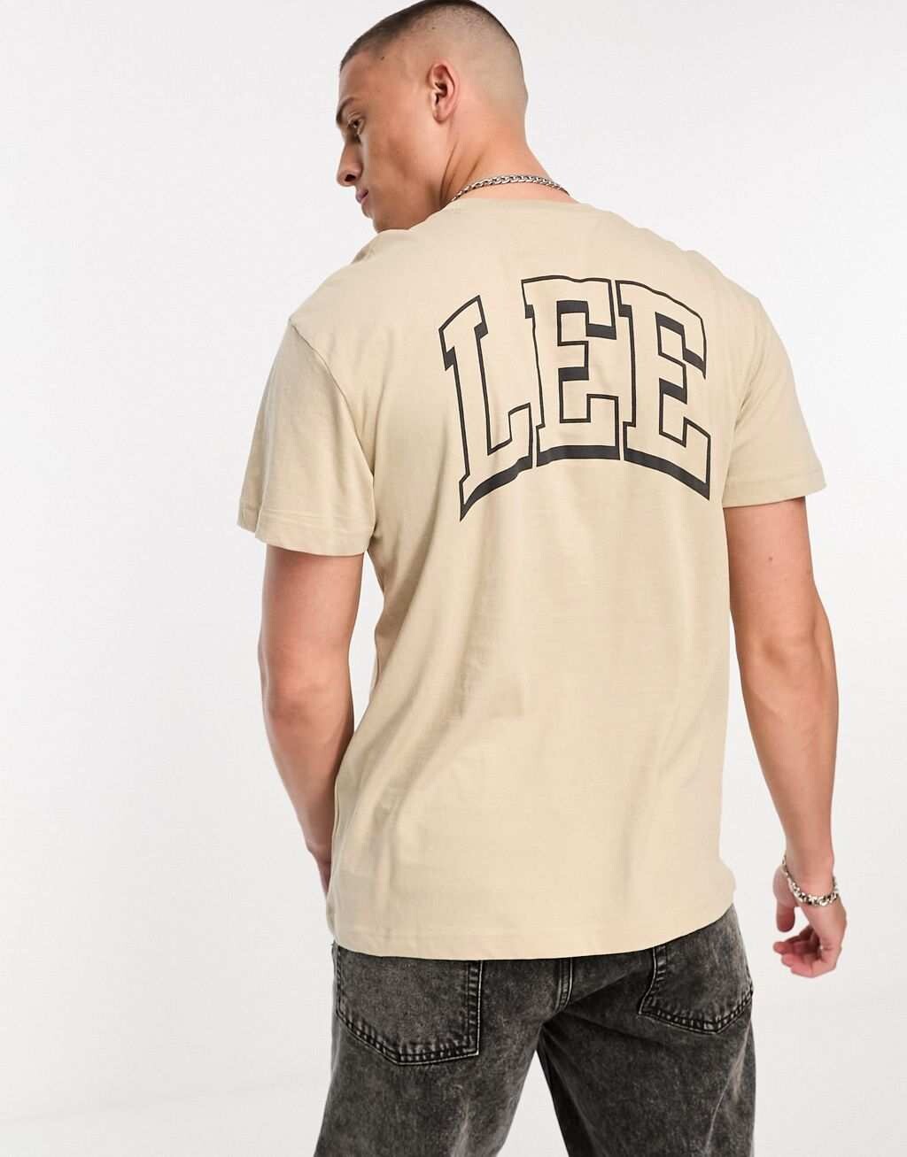 

Белая футболка Lee Varsity из джерси, Белый