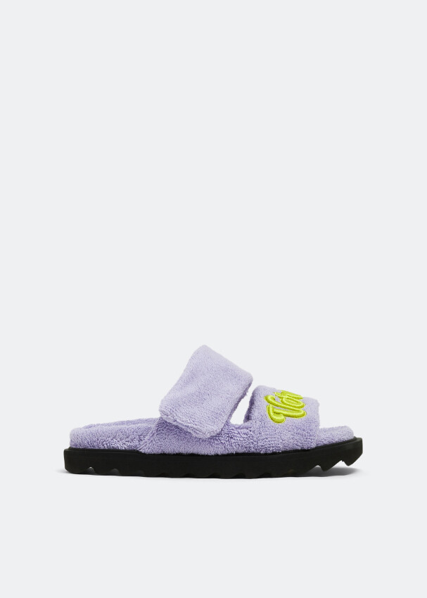 

Сандалии Versace Logo Towel, фиолетовый