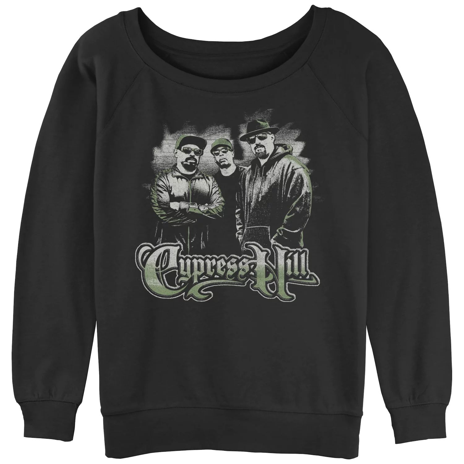 Толстовка с напуском для юниоров Cypress Hill Group Shot Madeworn Trio Licensed Character