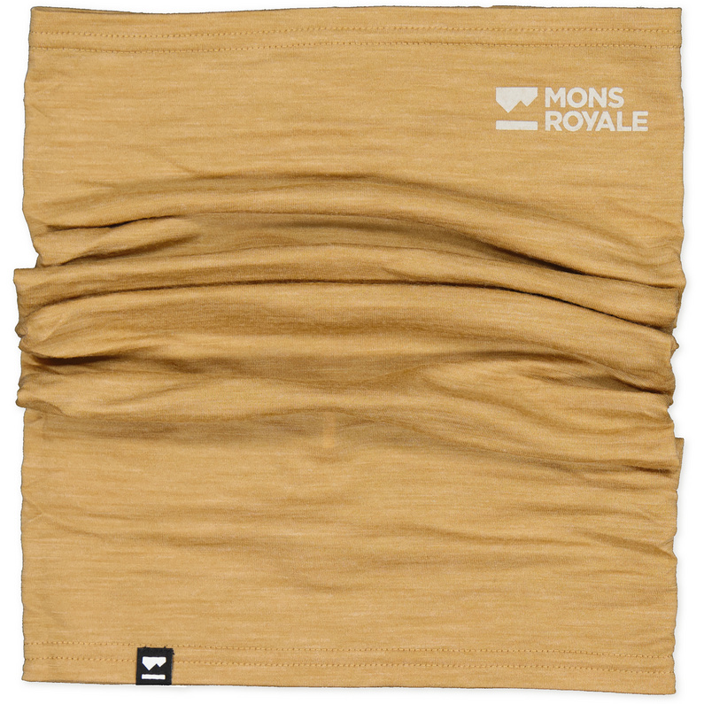 Шарф Light Adventure Mons Royale, желтый шарф из шерсти мериноса yutti 020 какао o s размер