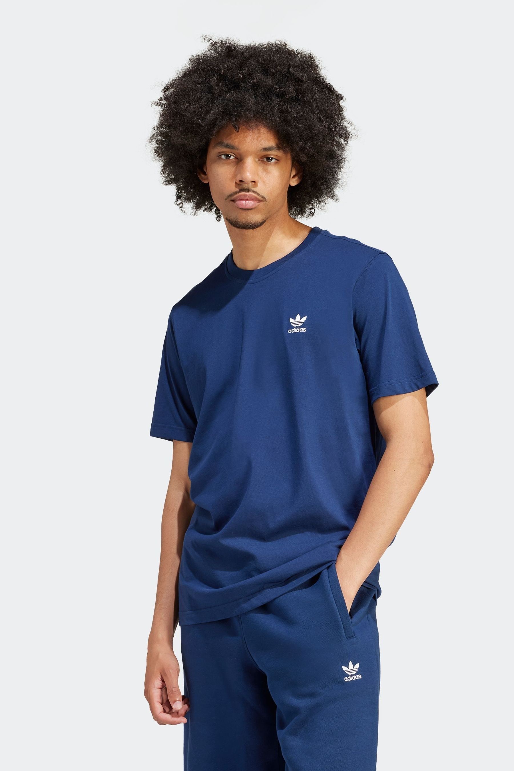 

Футболка Trefoil Essentials Adidas Originals, синий