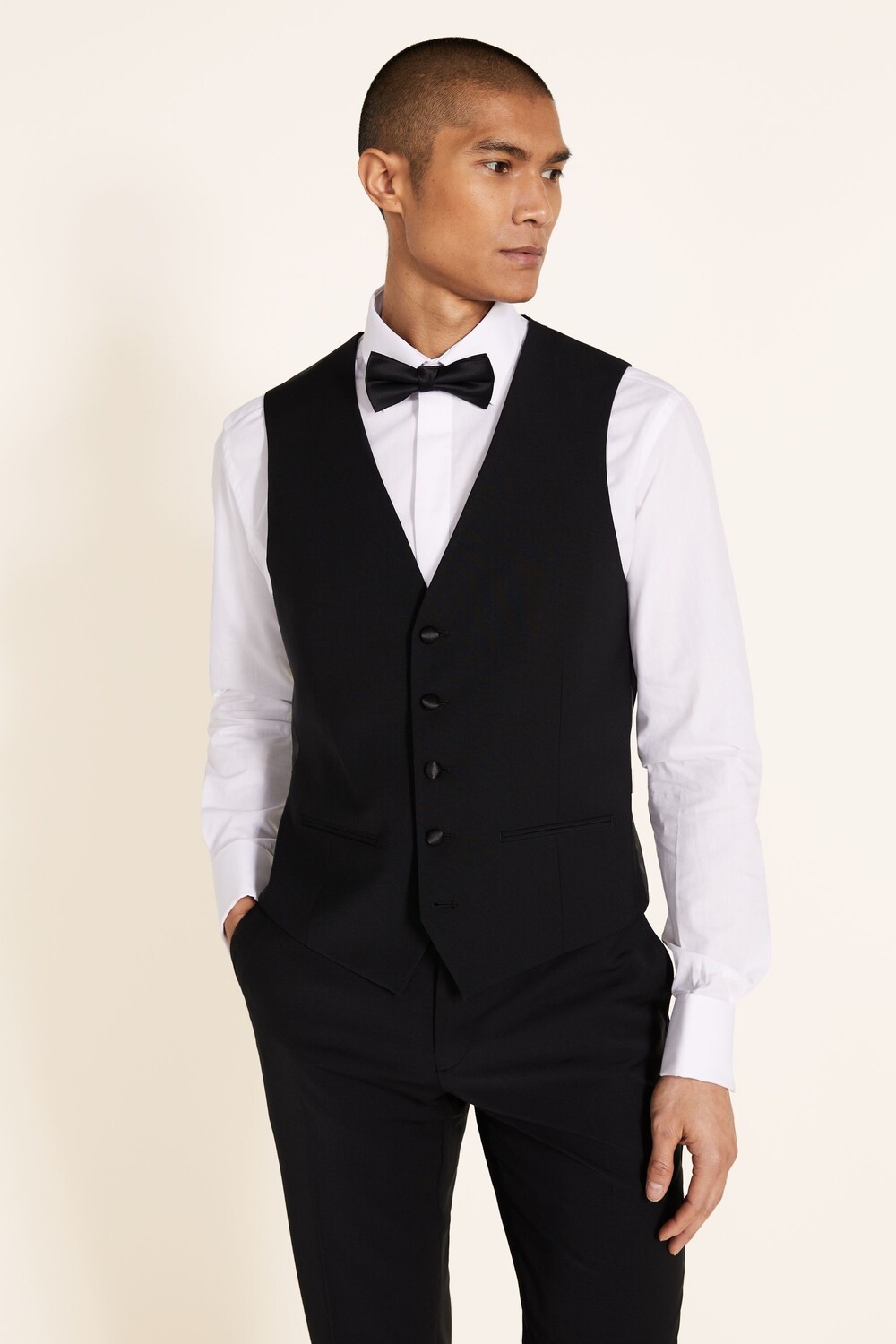 

Черный жилет Performance Dresswear приталенного кроя MOSS, черный