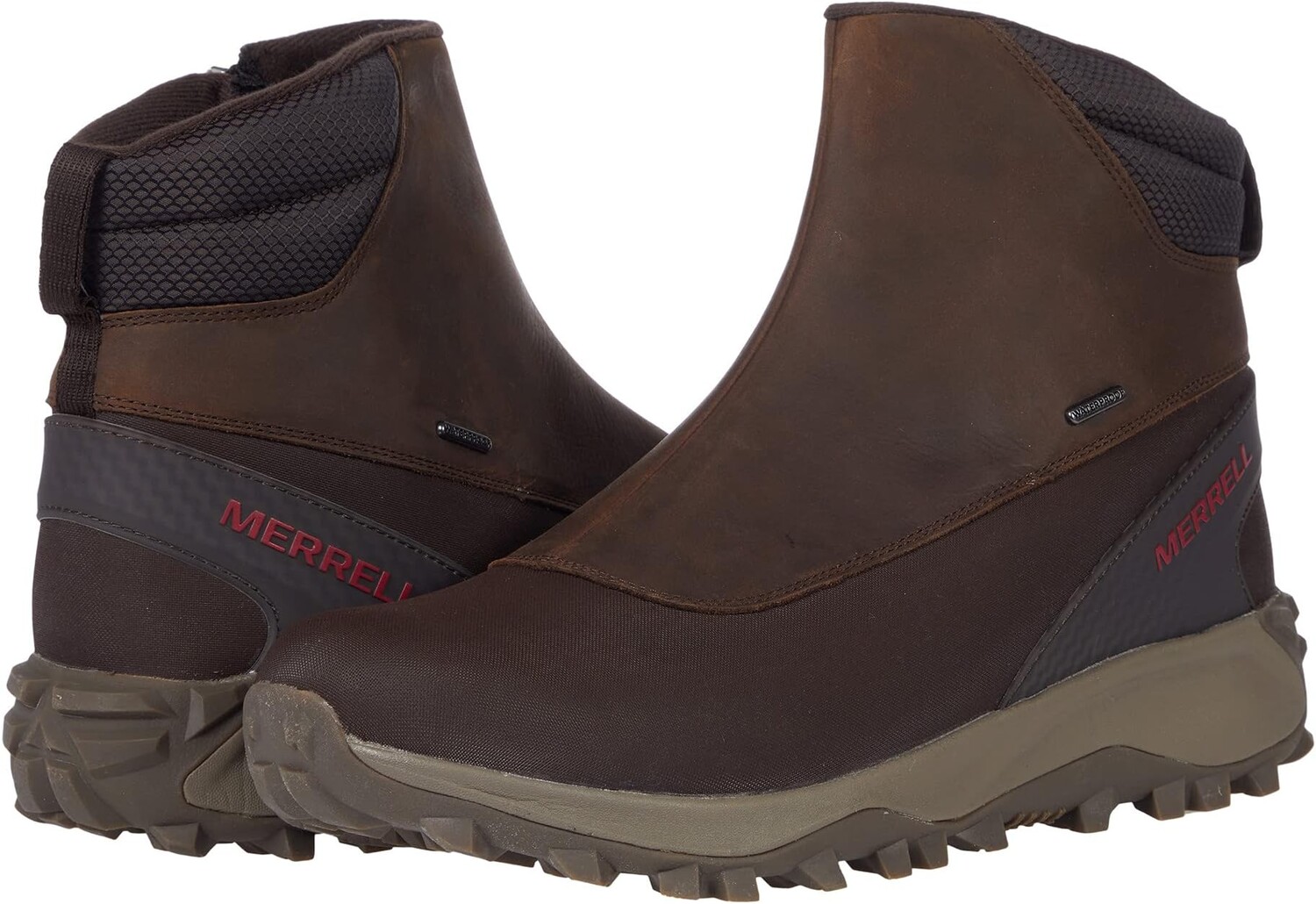 

Походная обувь водонепроницаемая Thermo Kiruna Mid Zip Waterproof Merrell, цвет Clay