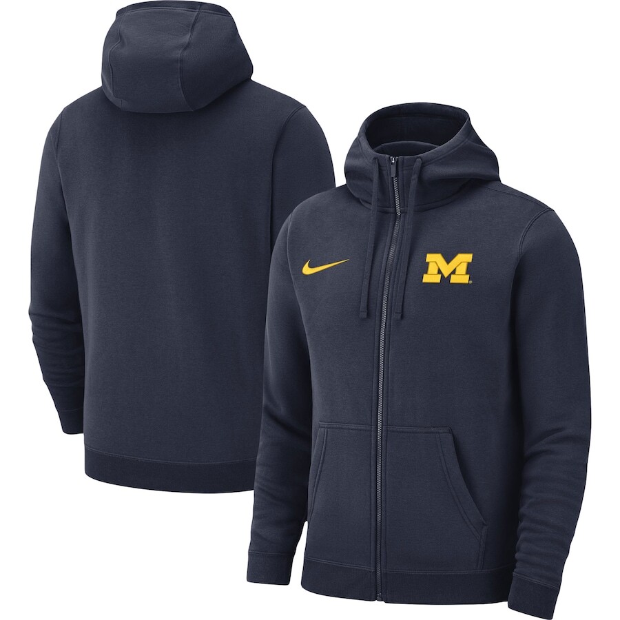 

Толстовка на молнии Nike Michigan Wolverines, нави