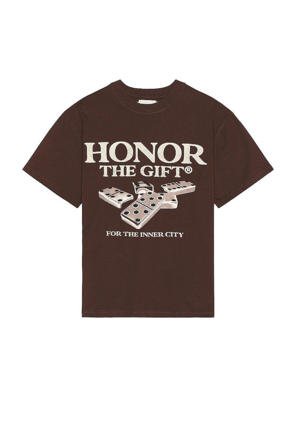 

Футболка Honor The Gift Dominos, коричневый