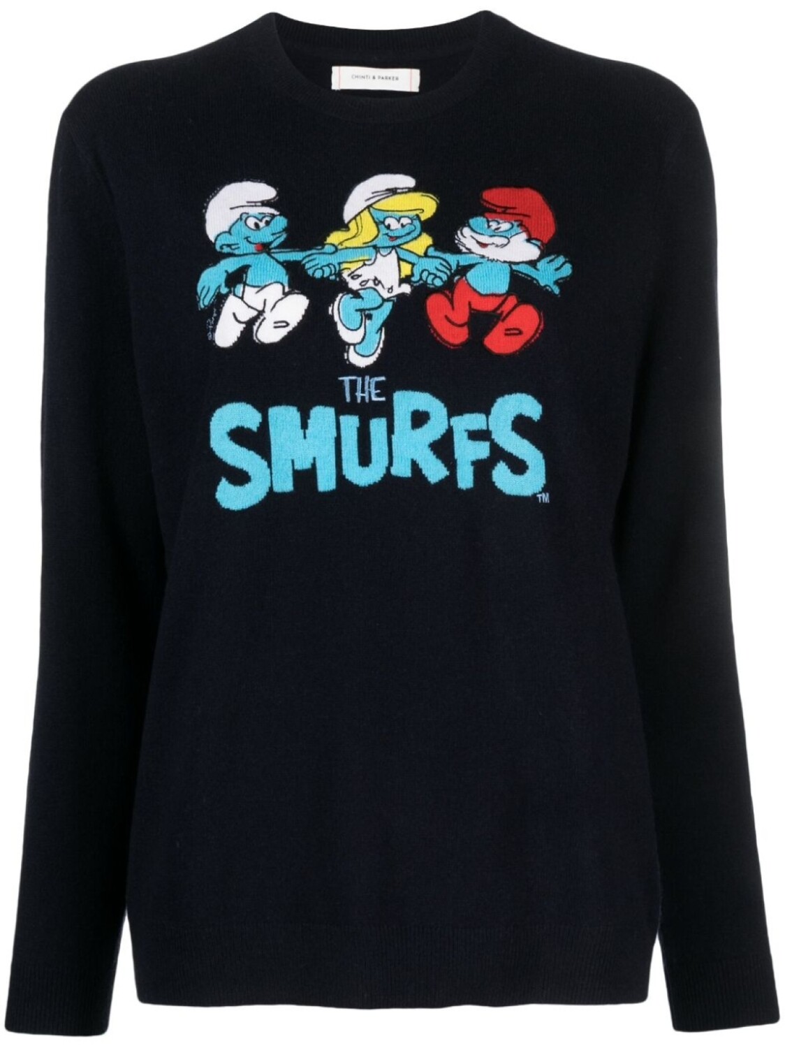 

Chinti & Parker джемпер Group Smurf с круглым вырезом, синий