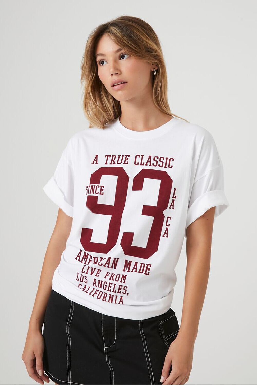 

Футболка оверсайз с графическим рисунком С 93 Forever 21, белый