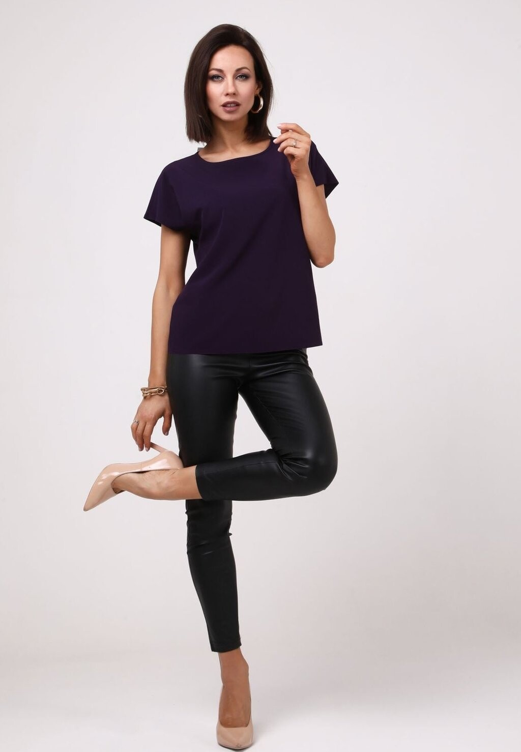 

Блузка Awesome Apparel, фиолетовый