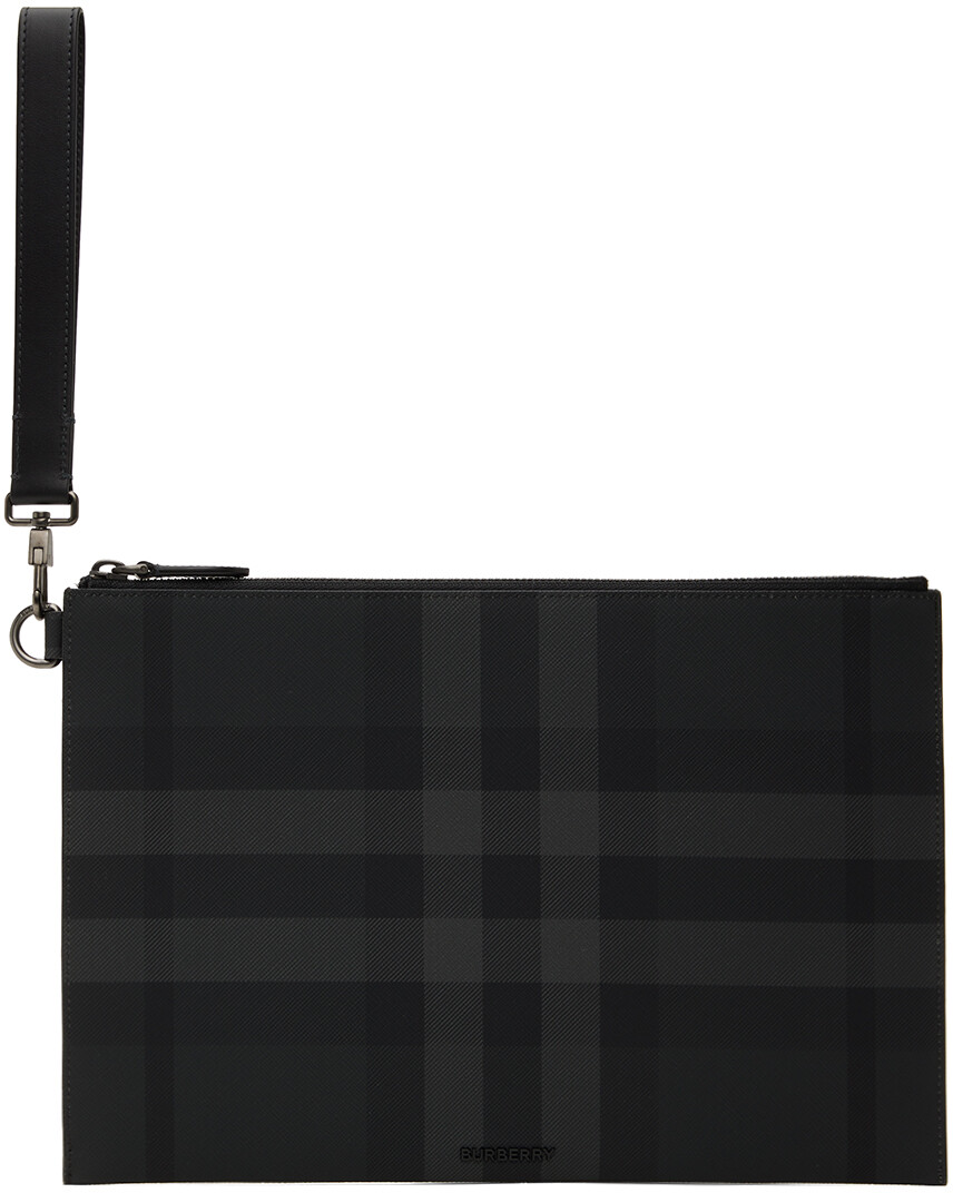 

Черный большой клатч Edin Burberry