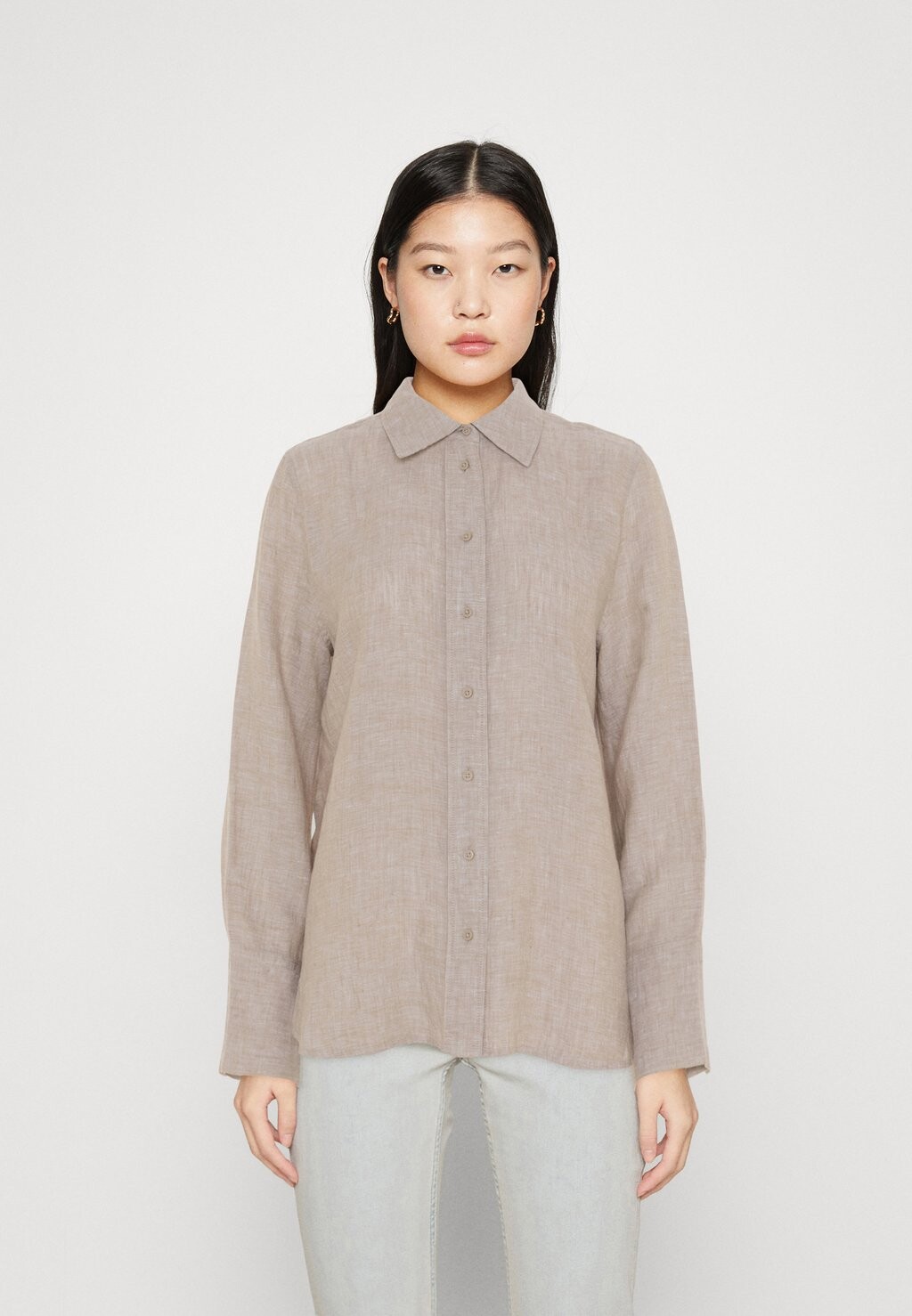 

Рубашка Gina Tricot, бежевый