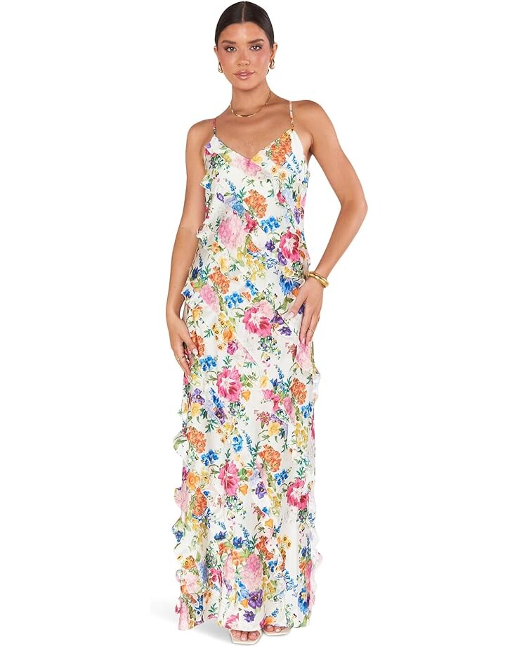 

Платье Show Me Your Mumu Romance Ruffle, слоновая кость