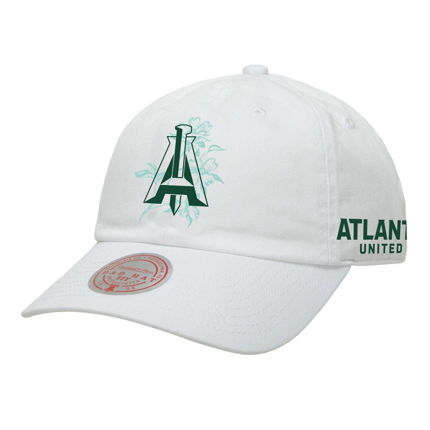 

Мужская регулируемая кепка для папы Mitchell & Ness White Atlanta United FC Canopy