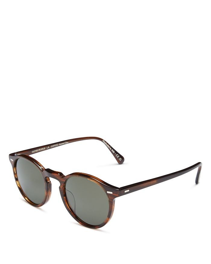 

Круглые поляризованные солнцезащитные очки Gregory Peck, 50 мм Oliver Peoples