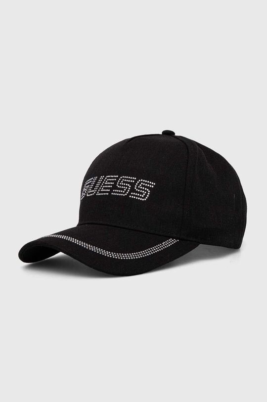 

Хлопковая бейсболка Guess, черный
