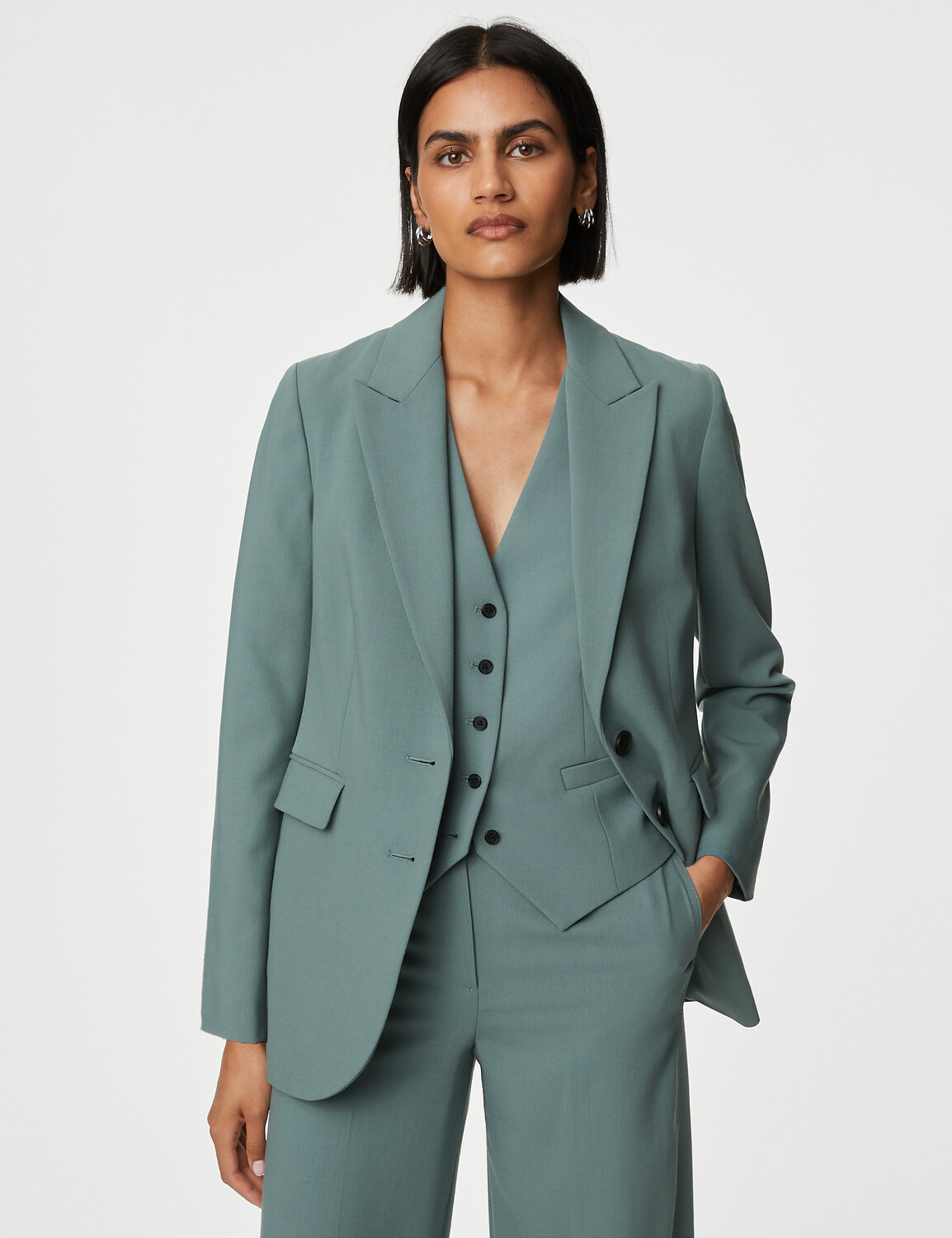 

Индивидуальный однобортный пиджак Marks & Spencer