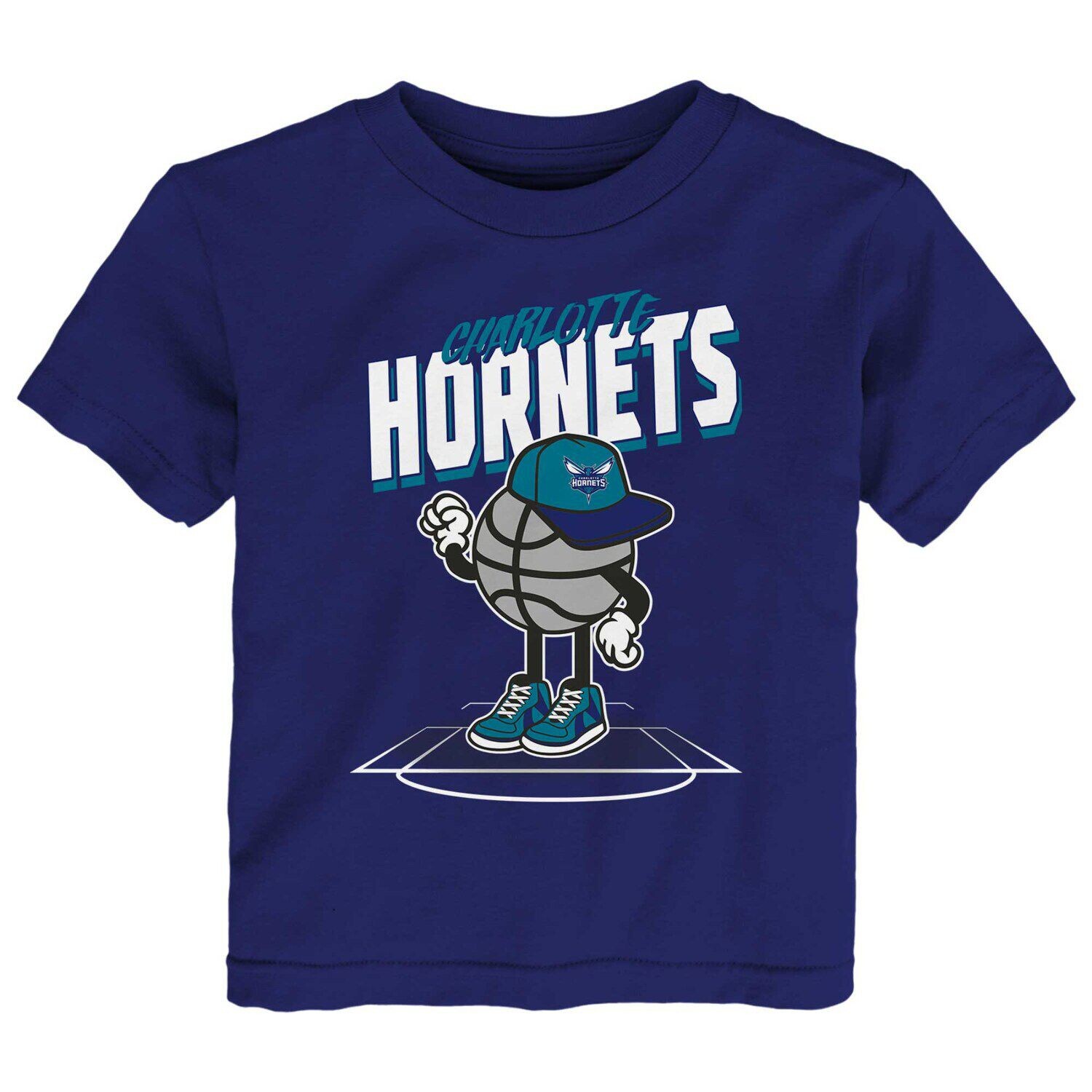

Фиолетовая футболка Charlotte Hornets Mr. Dribble для малышей Outerstuff