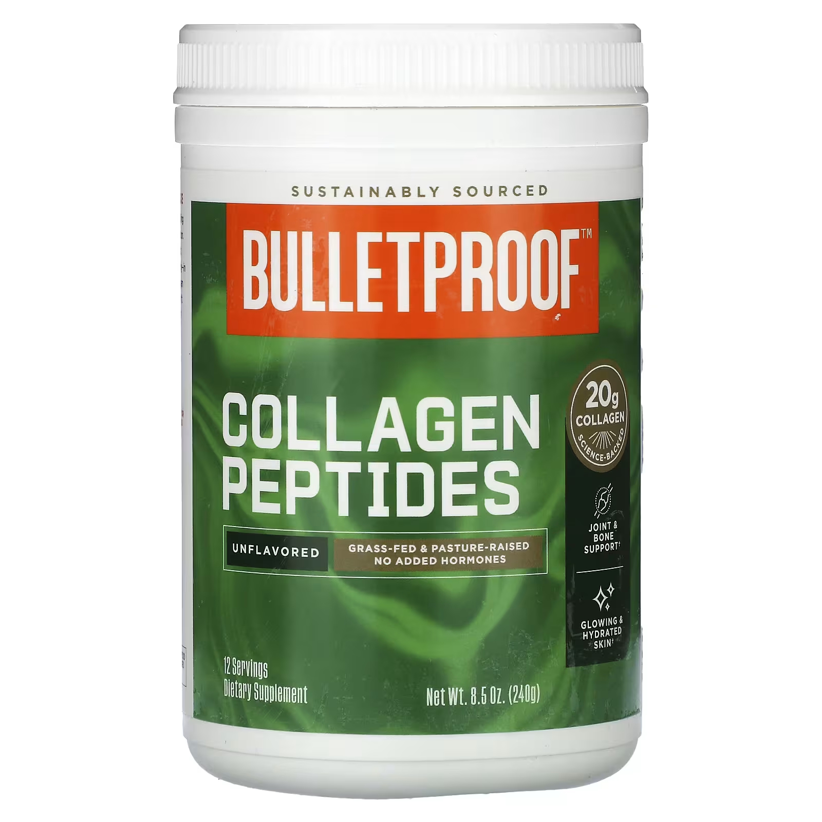 Коллагеновые пептиды BulletProof без вкуса, 8,5 унций (240 г) naturesplus коллагеновые пептиды 240 капсул
