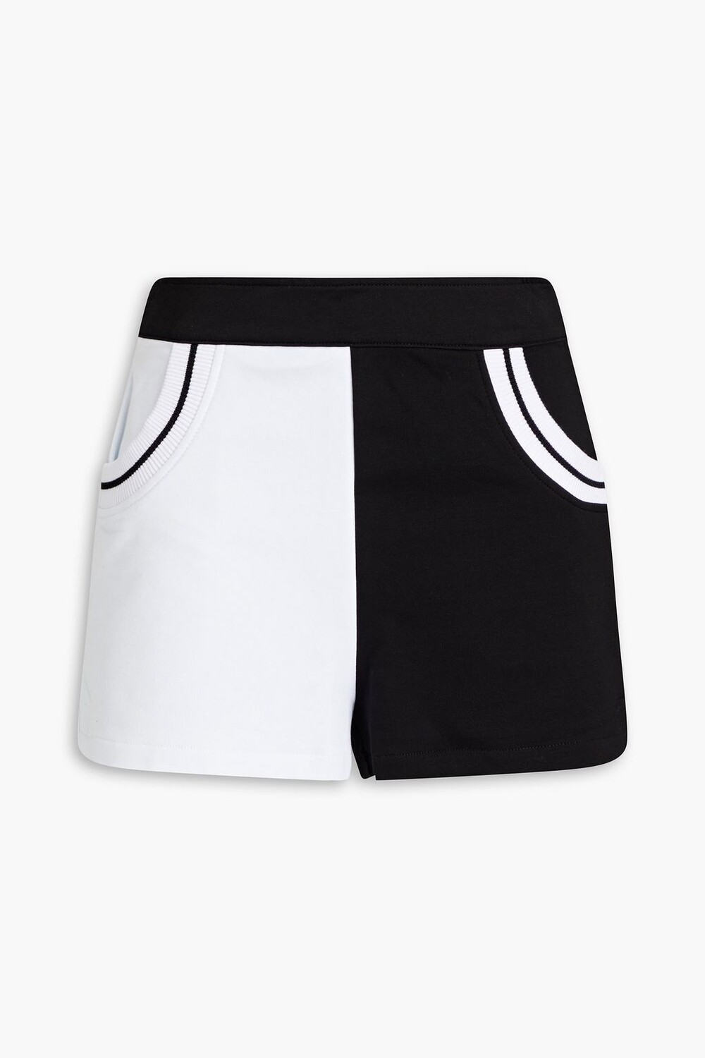 

Двухцветные махровые шорты Sophie из французского хлопка SOLID & STRIPED, черный
