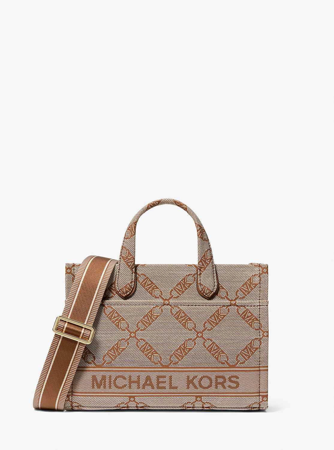 

Жаккардовая сумка-мессенджер Gigi Small Empire с логотипом Michael Kors