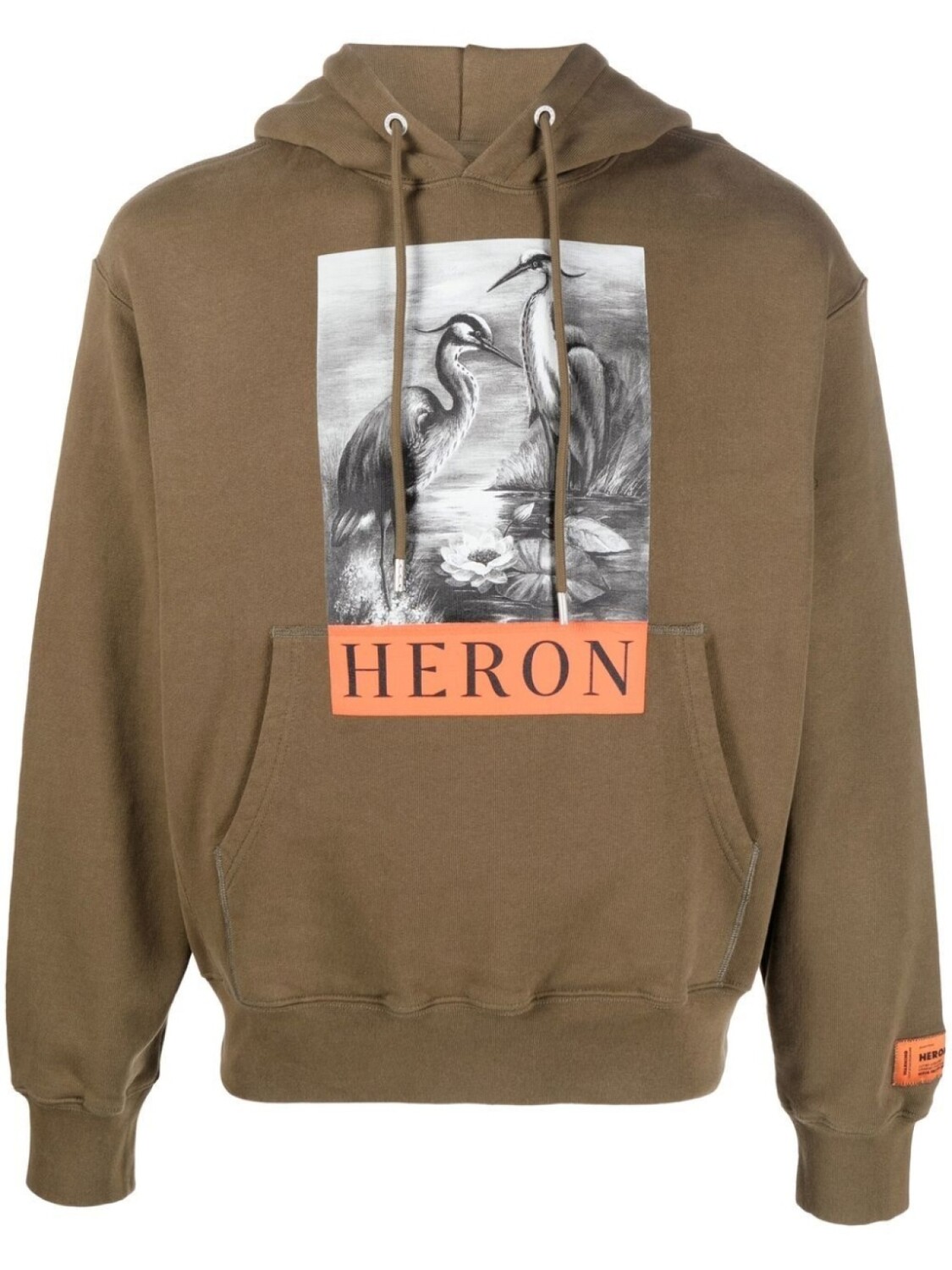 

Heron Preston худи с графичным принтом, зеленый