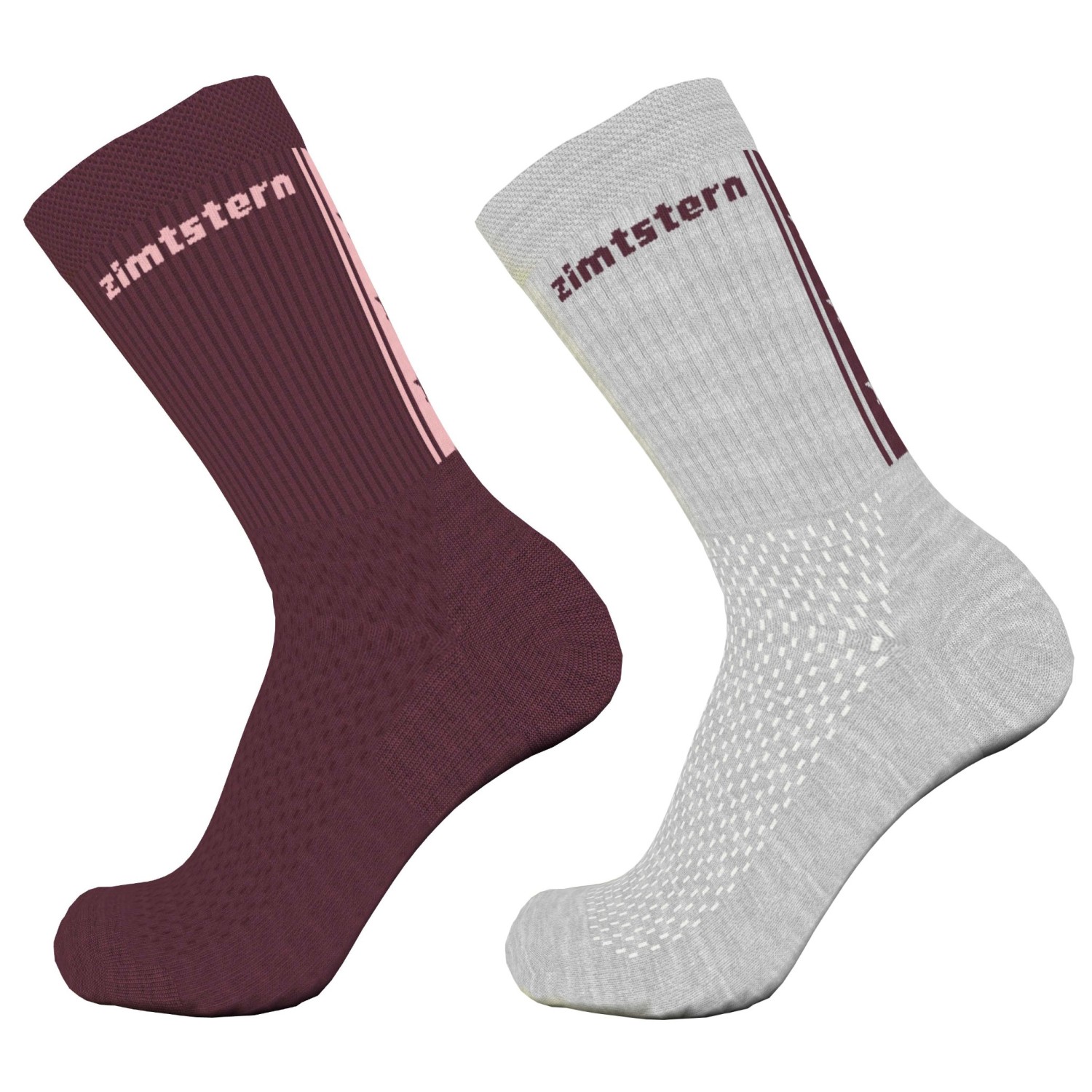 

Многофункциональные носки Zimtstern Starsockz 2-Pack, цвет Glacier Grey Melange/Windsor Wine