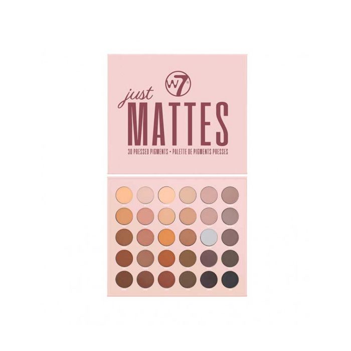 консилер paleta de correctores flawless base colour w7 multicolor Тени для век Paleta de Sombras Just Mattes W7, Multicolor