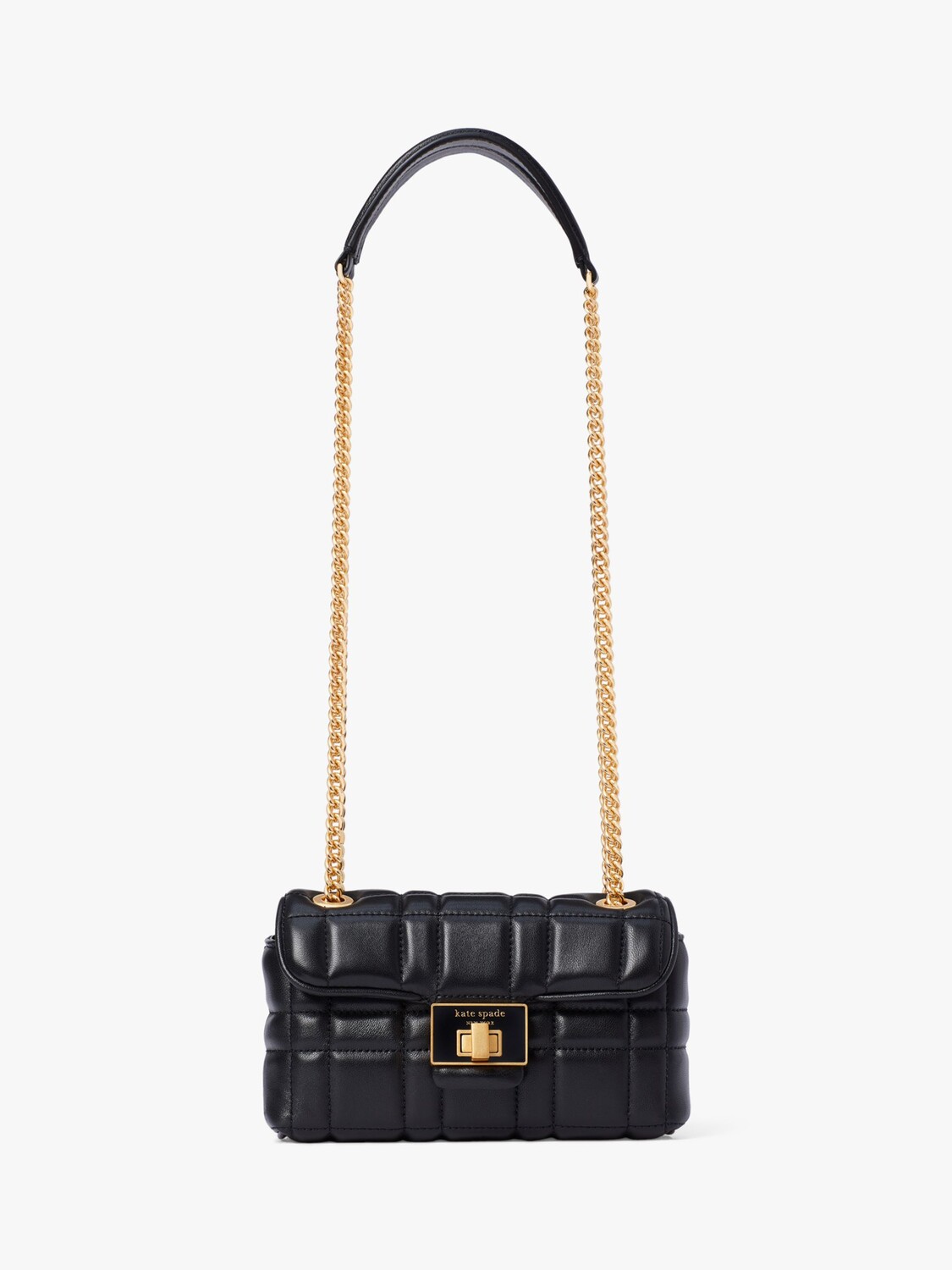 

Кожаная стеганая сумка через плечо kate spade new york, черная
