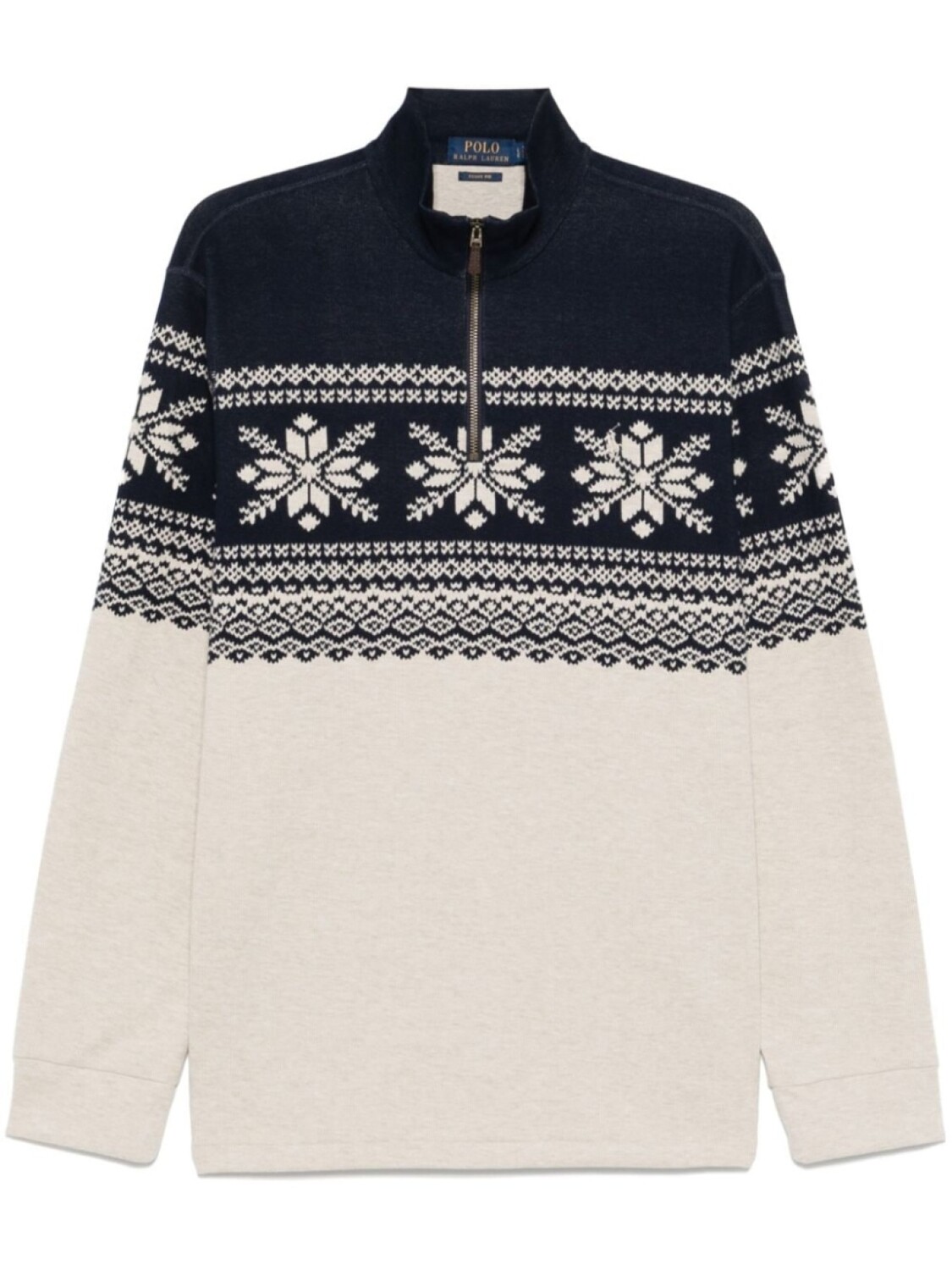 

Жаккардовый свитер с узором Polo Ralph Lauren, синий