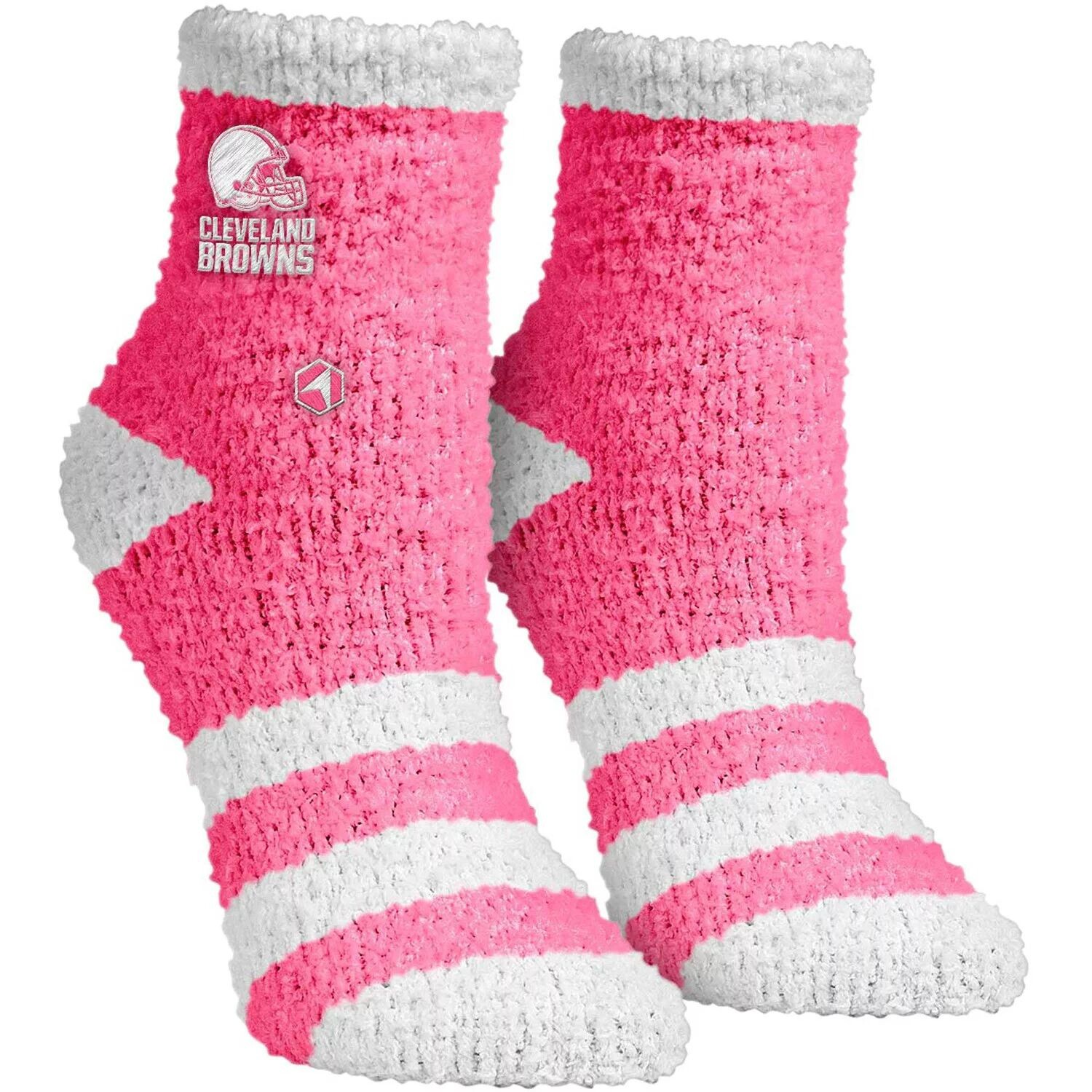 

Носки Rock Em Socks Розовые носки Fuzzy Crew Cleveland Browns