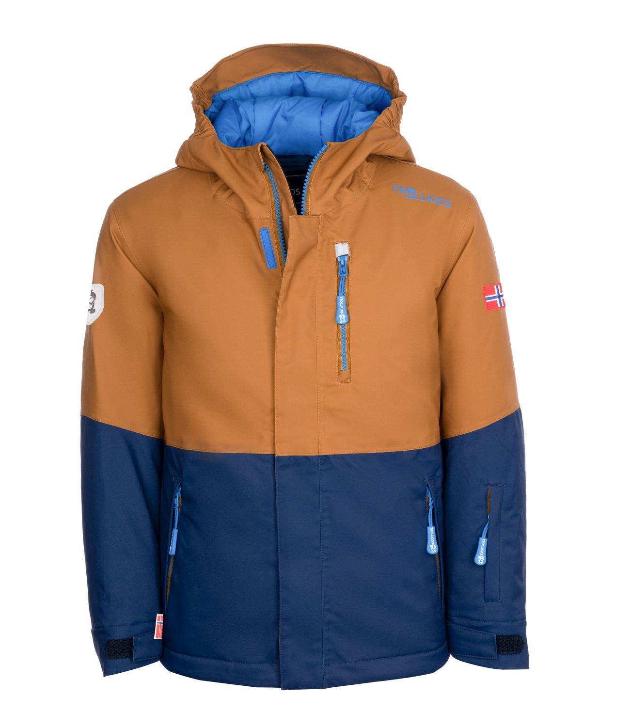 

Лыжная куртка Trollkids Skijacke Hallingdal, цвет Bronze/Marineblau