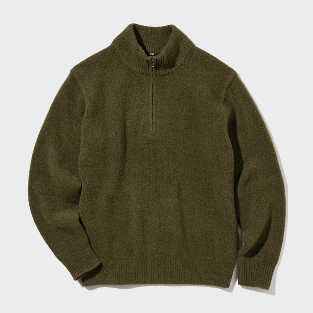 

Предпродажа мужского и женского свитера-суфле из пряжи Uniqlo с полумолнией и курткой-суфле