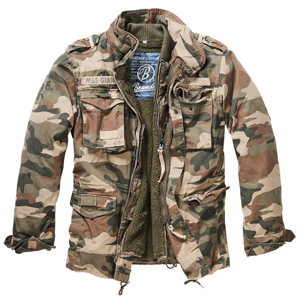Куртка Brandit Jacke M65 Giant Jacket, цвет Camouflage куртка brandit jacke m65 giant jacket бежевый