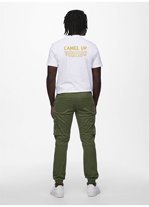

Мужские брюки-карго с эластичной резинкой цвета хаки ONSCAM STAGE CARGO CUFF LIFE 6687 N Only & Sons, хаки