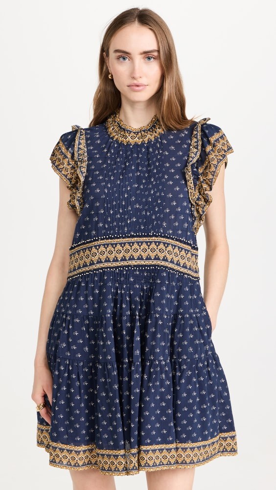 

Платье Sea Arlita Print Flutter Sleeve Tunic, нави