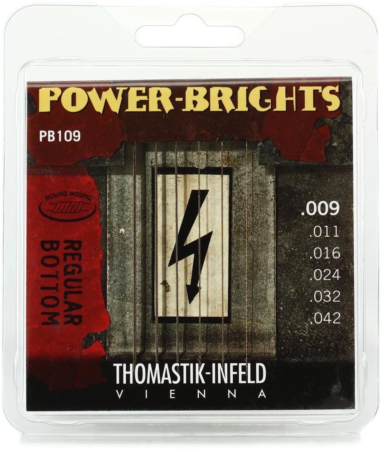 

Струны для электрогитары Thomastik-Infeld PB109 Power-Brights — .009-.042 Light