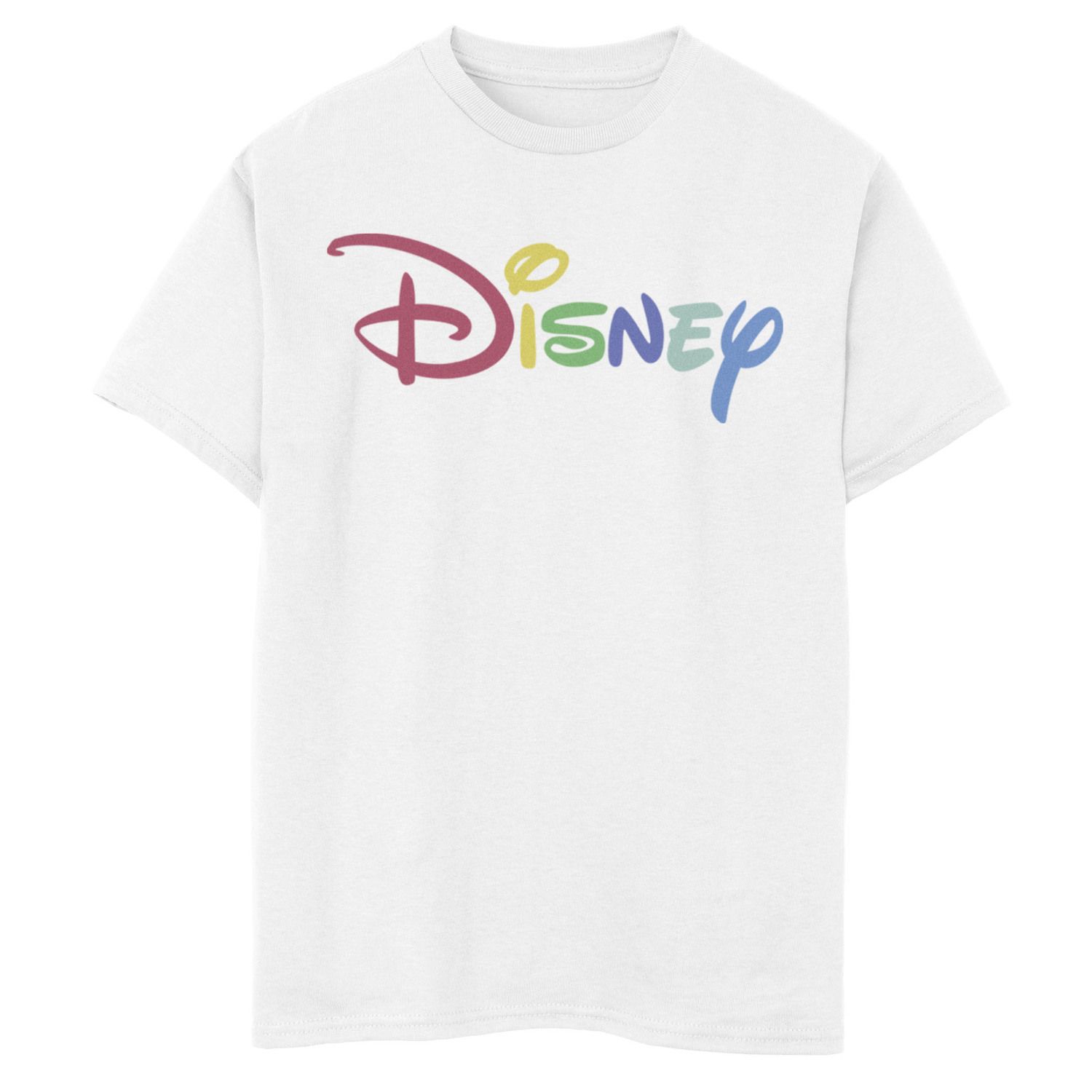цена Футболка с радужным логотипом Disney для мальчиков 8–20 лет Disney, белый