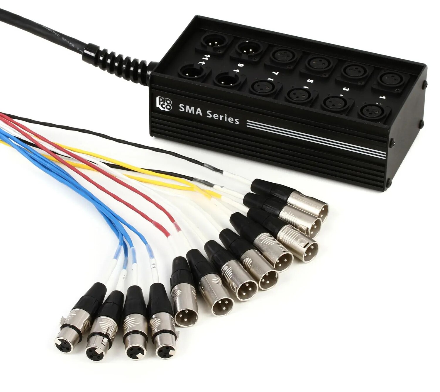 

Pro Co SMA0804FBX-150 SMA Series 8x4 Stage Snake с возвратами XLR — 150 футов