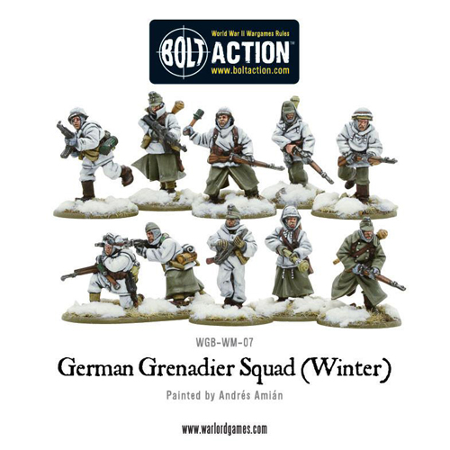 Фигурки German Grenadiers In Winter Clothing Warlord Games фигурки fallschirmjager german paratroopers warlord games