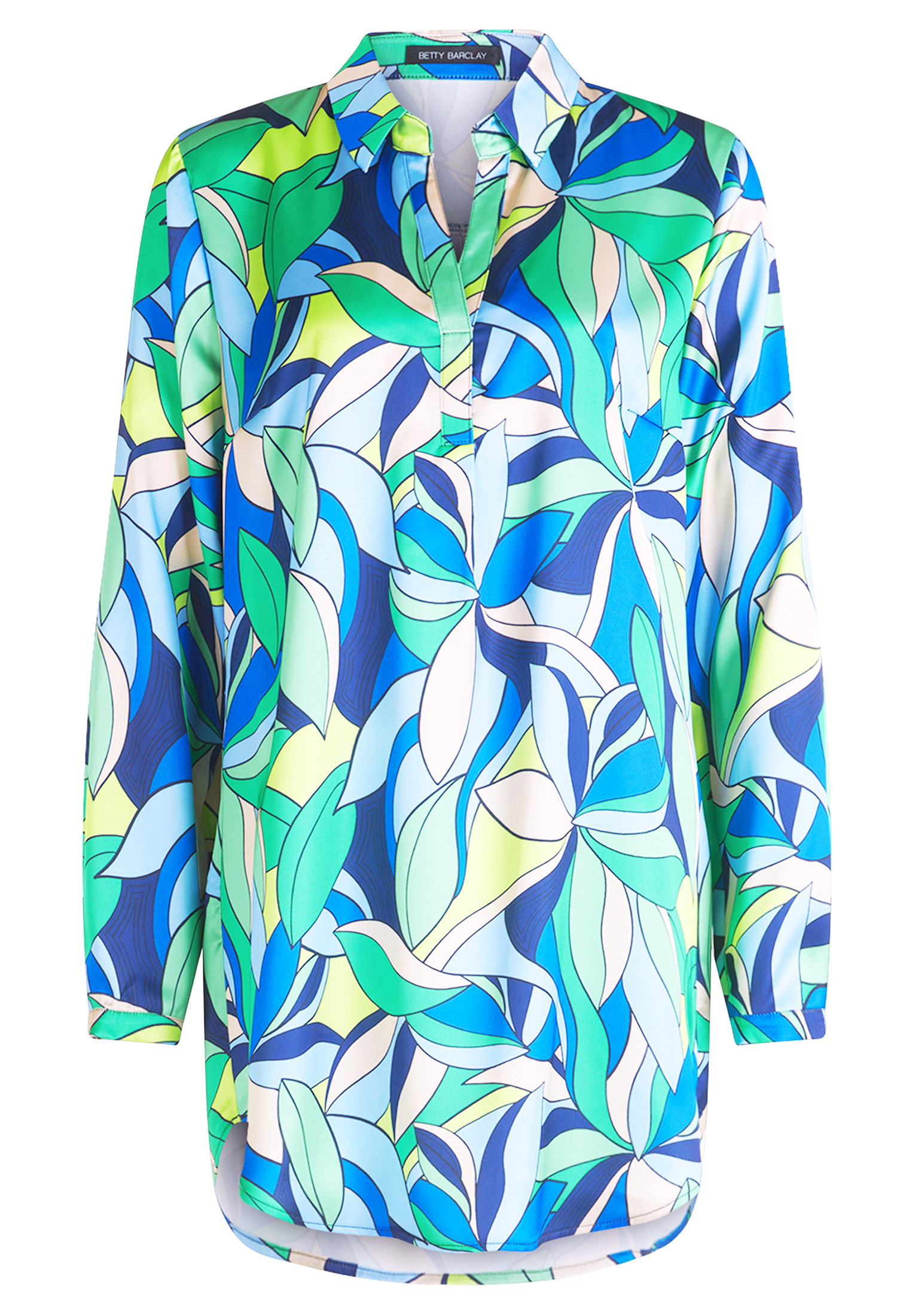 Блуза Betty Barclay Hemd mit Kragen, цвет Green/Blue