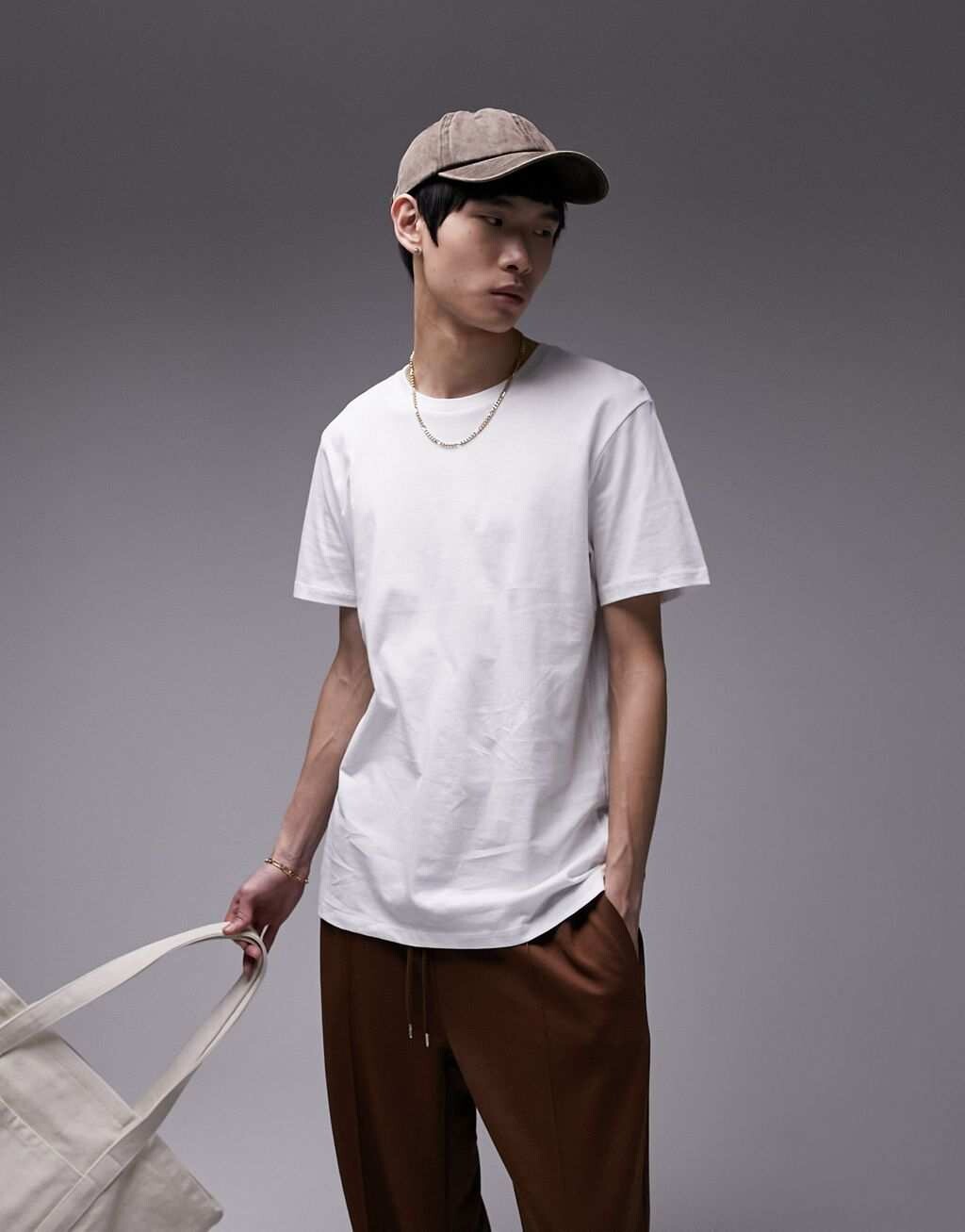 

Белая классическая футболка Topman, Белый
