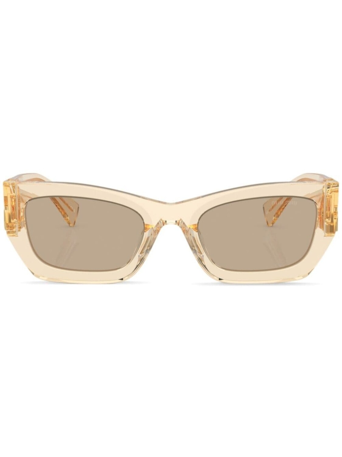 

Miu Miu Eyewear солнцезащитные очки в квадратной оправе с логотипом, серый