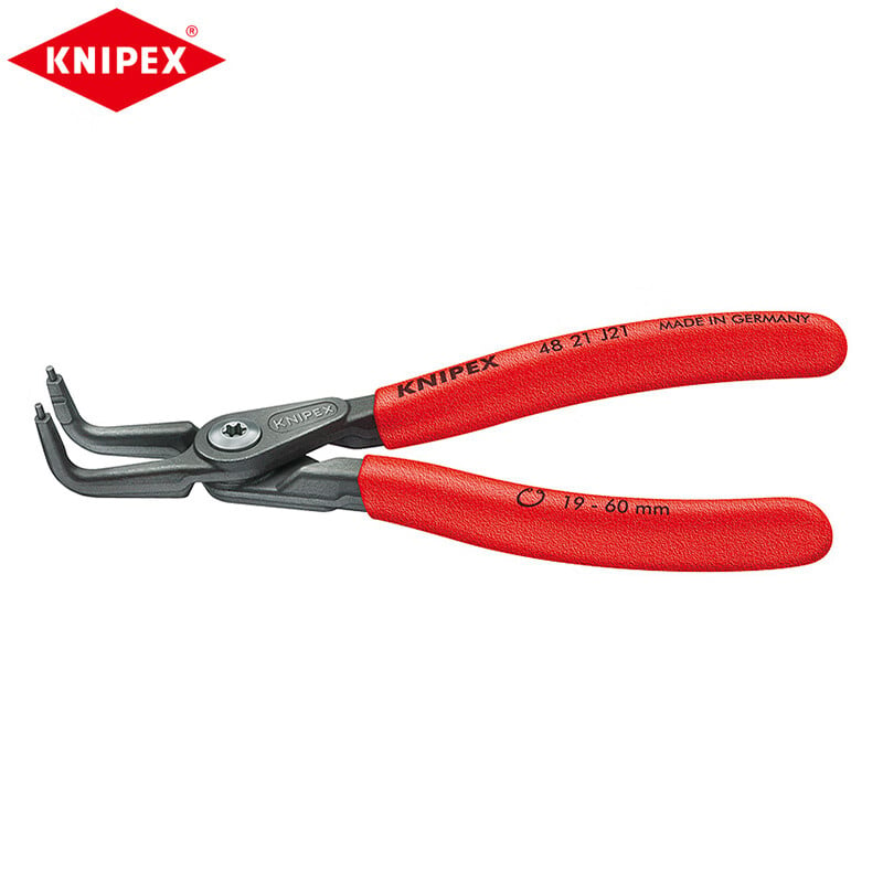 KNIPEX K.48 21 J01 Прецизионные клещи для внутренних стопорных колец (изогнутая губка 8–13 мм) 4821J01